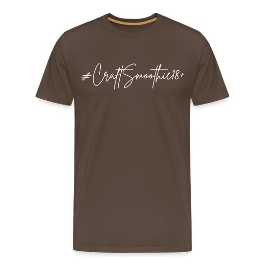 #CraftSmoothie18+ - Männer Premium T-Shirt - Edelbraun