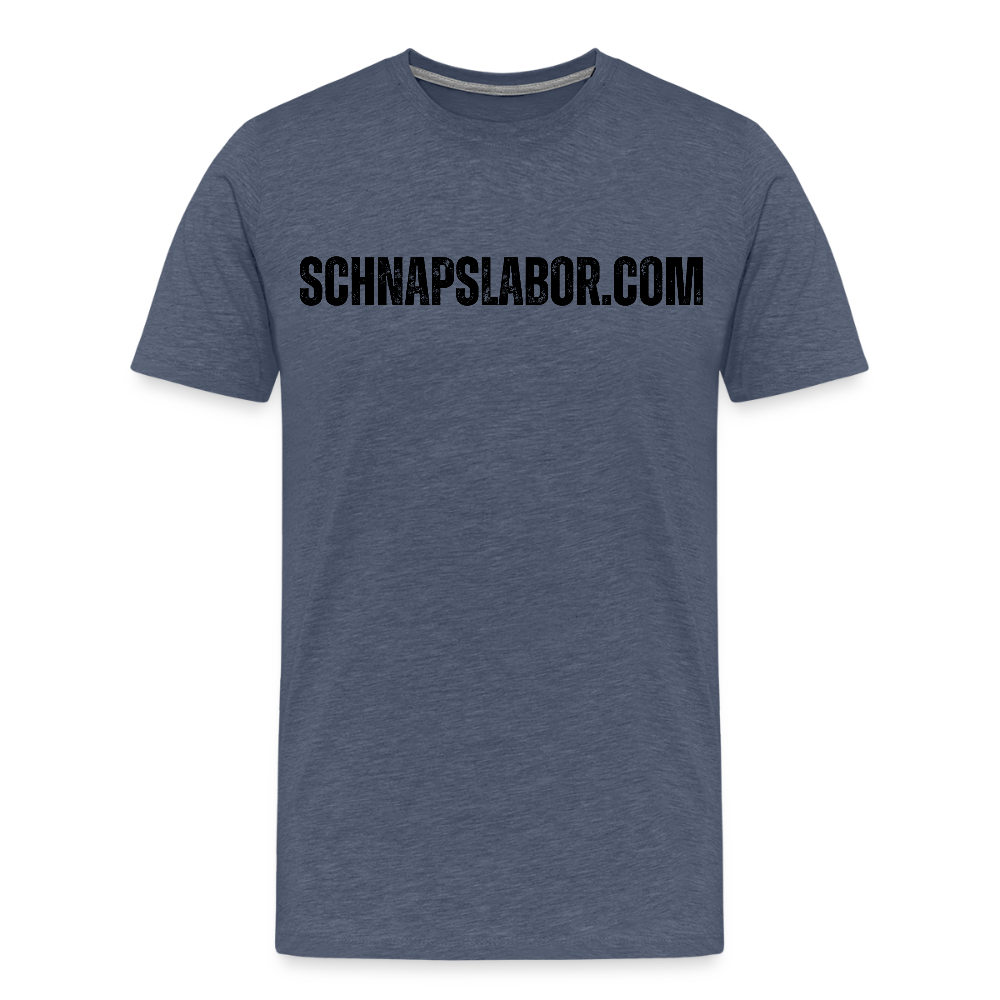 Schnapslabor - Männer Premium T-Shirt - Blau meliert