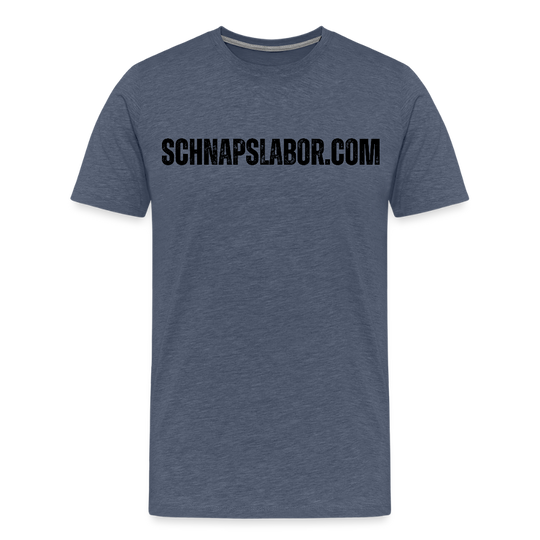 Schnapslabor - Männer Premium T-Shirt - Blau meliert