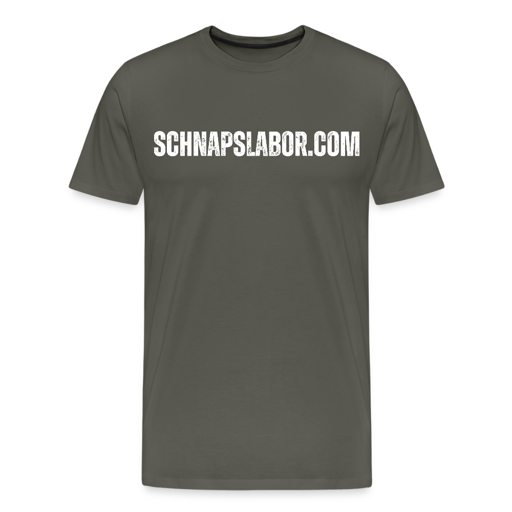 Schnapslabor - Männer Premium T-Shirt - Asphalt