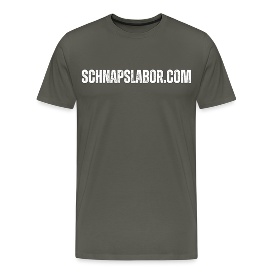 Schnapslabor - Männer Premium T-Shirt - Asphalt