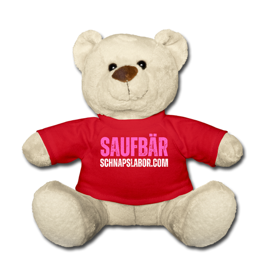 Saufbär - Teddy - Rot