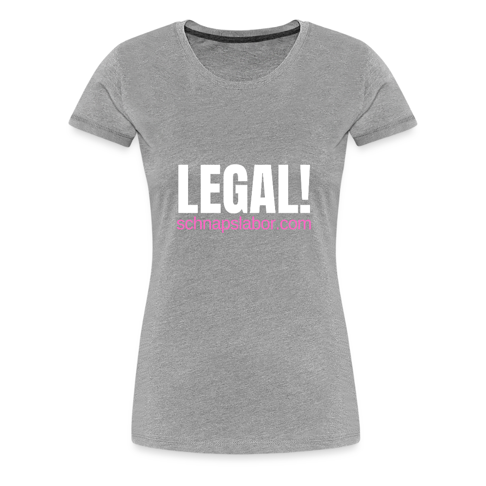 Legal - Frauen Premium T-Shirt - Grau meliert