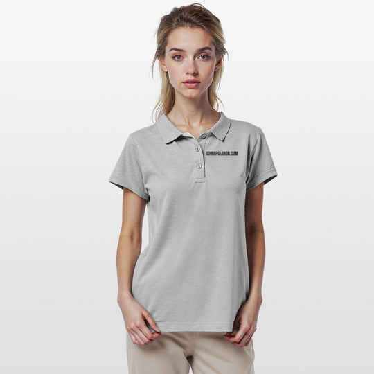 Schnapslabor - Frauen Poloshirt - Grau meliert