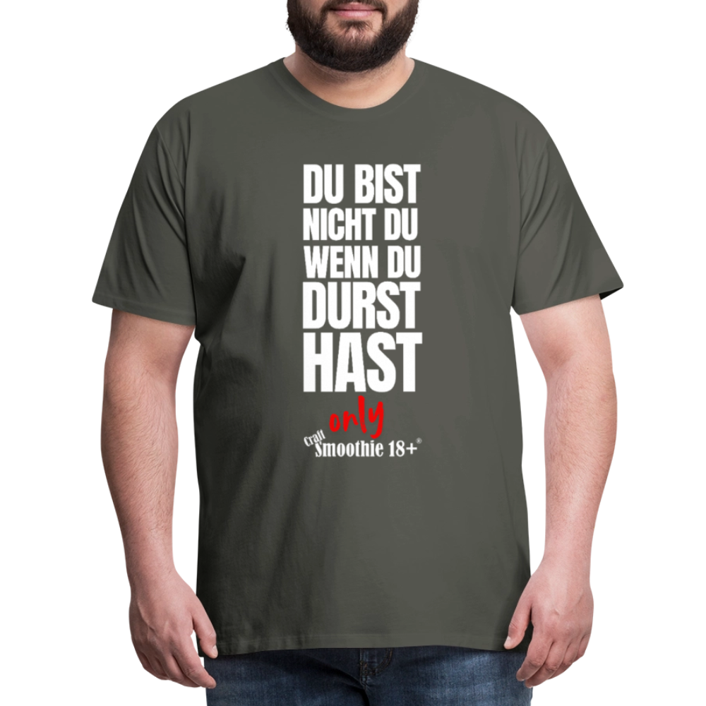 Du bist nicht Du - Männer Premium T-Shirt - Asphalt