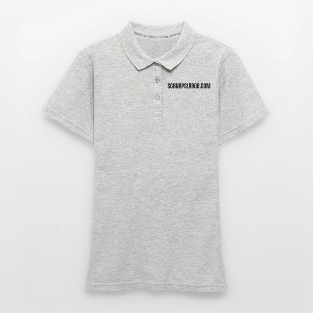 Schnapslabor - Frauen Poloshirt - Grau meliert