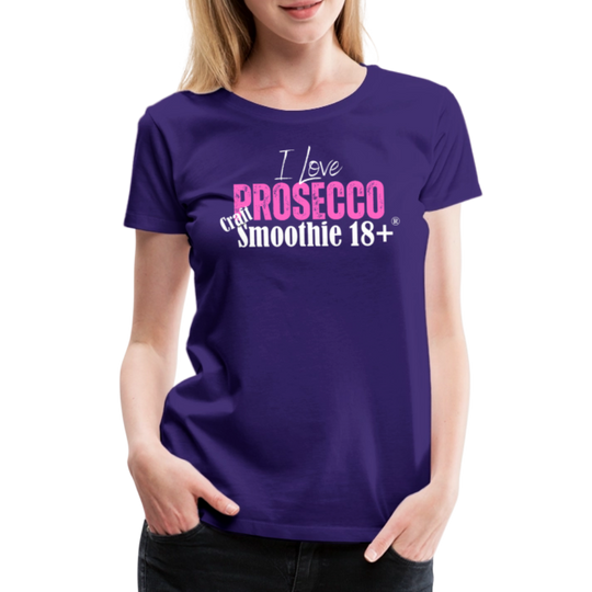 I love Prosecco - Frauen Premium T-Shirt - Lila