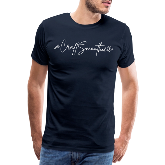 #CraftSmoothie18+ - Männer Premium T-Shirt - Navy