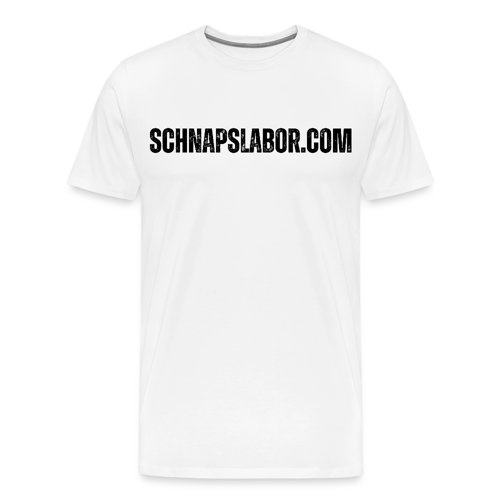 Schnapslabor - Männer Premium T-Shirt - Weiß