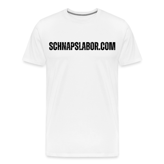 Schnapslabor - Männer Premium T-Shirt - Weiß