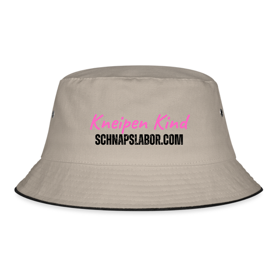 Kneipen Kind - Fischerhut - Khaki/Schwarz