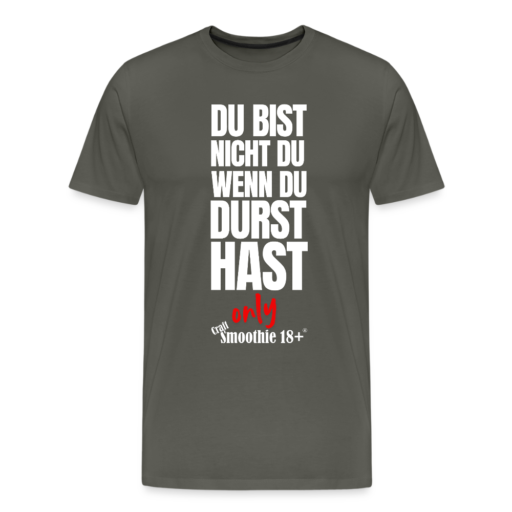 Du bist nicht Du - Männer Premium T-Shirt - Asphalt