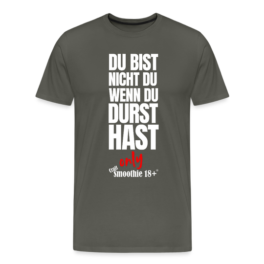 Du bist nicht Du - Männer Premium T-Shirt - Asphalt