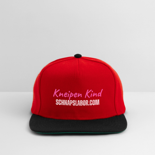 Kneipen Kind - Snapback Cap - Rot/Schwarz