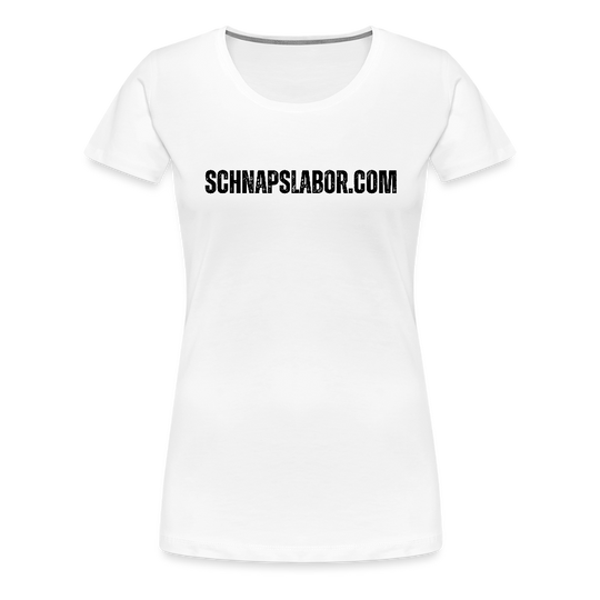 Schnapslabor - "Frauen Premium T-Shirt" - Weiß