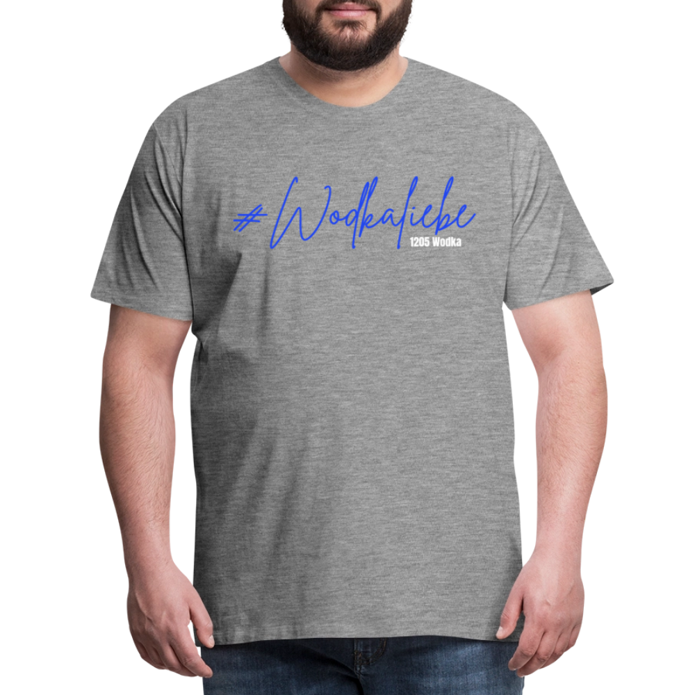 #Wodkaliebe 1205 - Männer Premium T-Shirt - Grau meliert