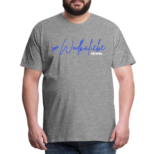 #Wodkaliebe 1205 - Männer Premium T-Shirt - Grau meliert
