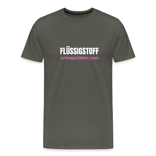 Flüssigstoff - Männer Premium T-Shirt - Asphalt