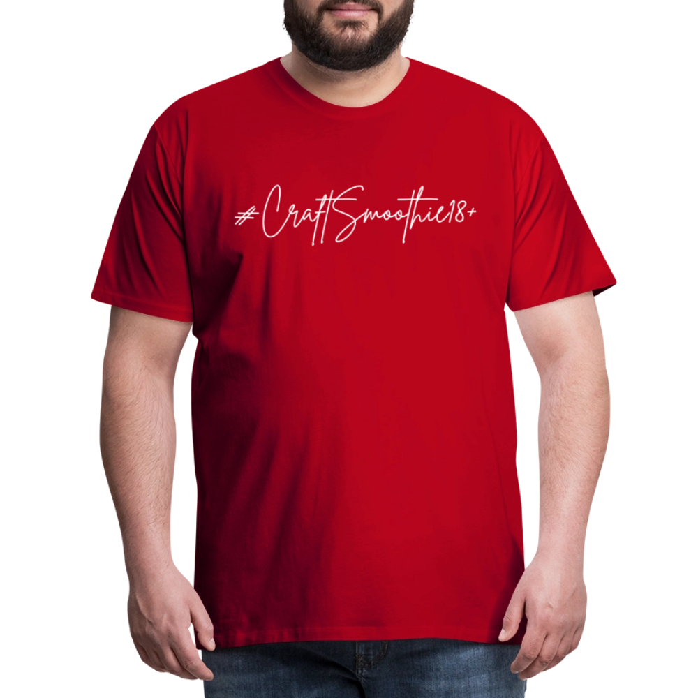 #CraftSmoothie18+ - Männer Premium T-Shirt - Rot