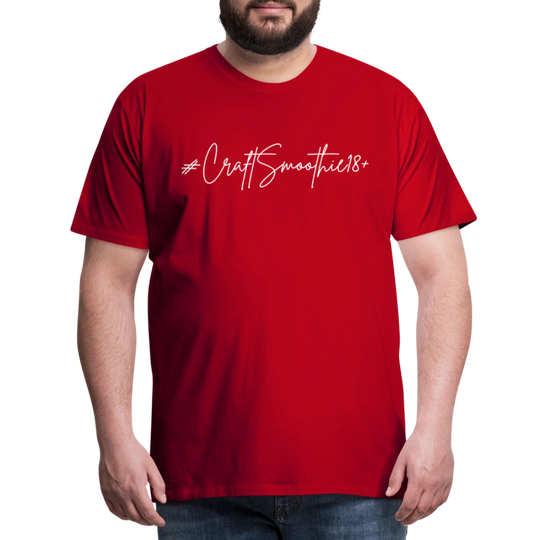 #CraftSmoothie18+ - Männer Premium T-Shirt - Rot