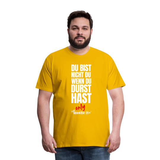Du bist nicht Du - Männer Premium T-Shirt - Sonnengelb