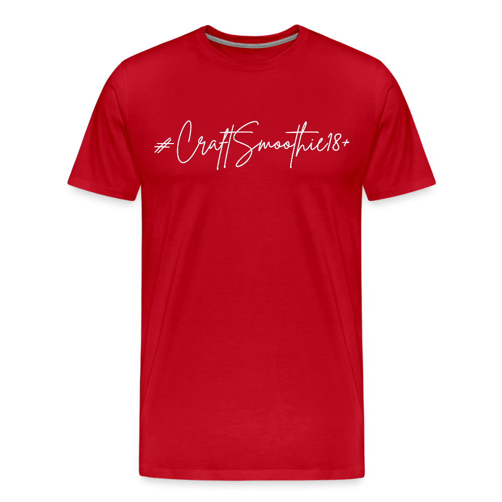 #CraftSmoothie18+ - Männer Premium T-Shirt - Rot