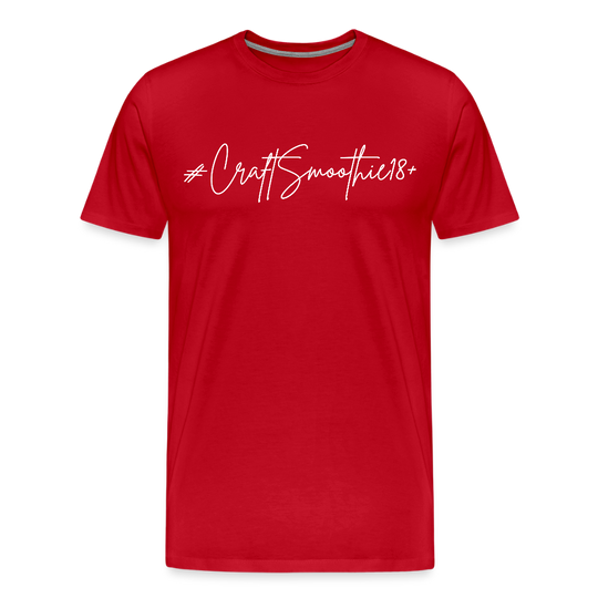 #CraftSmoothie18+ - Männer Premium T-Shirt - Rot