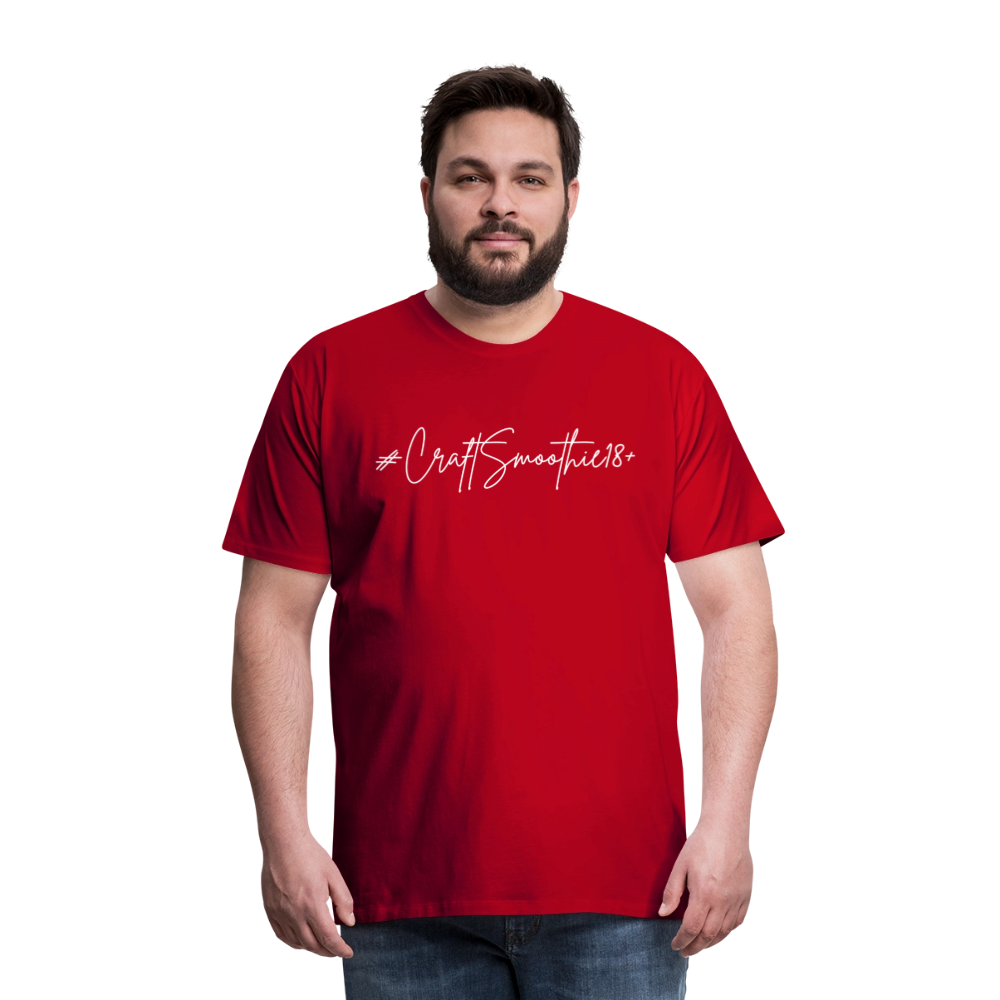 #CraftSmoothie18+ - Männer Premium T-Shirt - Rot
