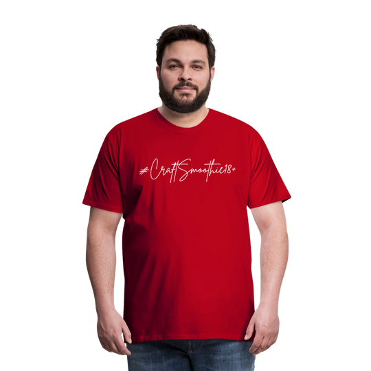 #CraftSmoothie18+ - Männer Premium T-Shirt - Rot