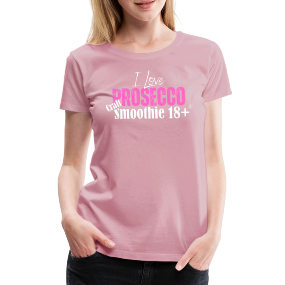 I love Prosecco - Frauen Premium T-Shirt - Hellrosa