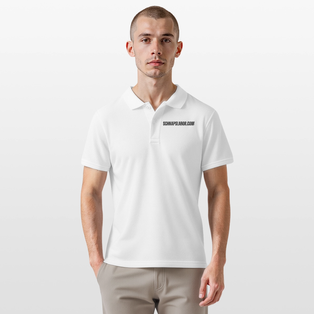 Schnapslabor - Männer Poloshirt - Weiß