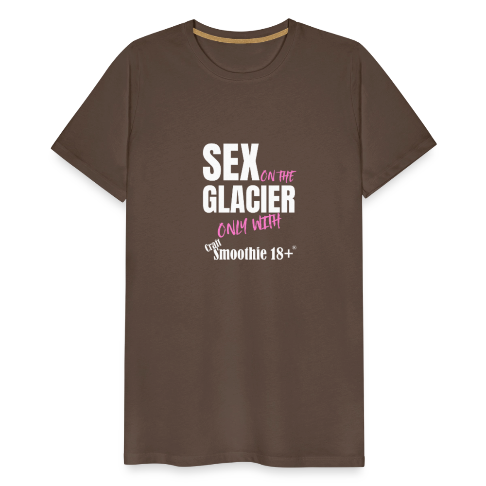 Sex on the Glacier - "Männer Premium T-Shirt" - Edelbraun