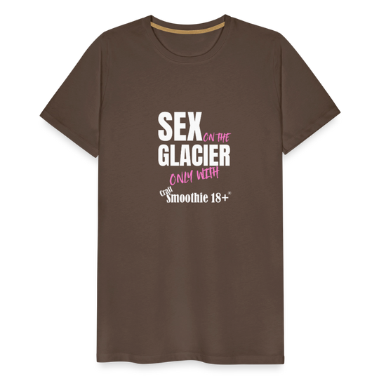 Sex on the Glacier - "Männer Premium T-Shirt" - Edelbraun