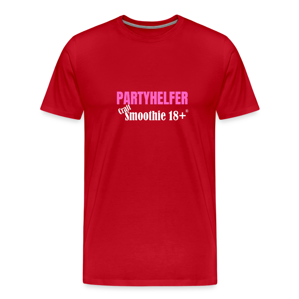 Partyhelfer - Männer Premium T-Shirt - Rot