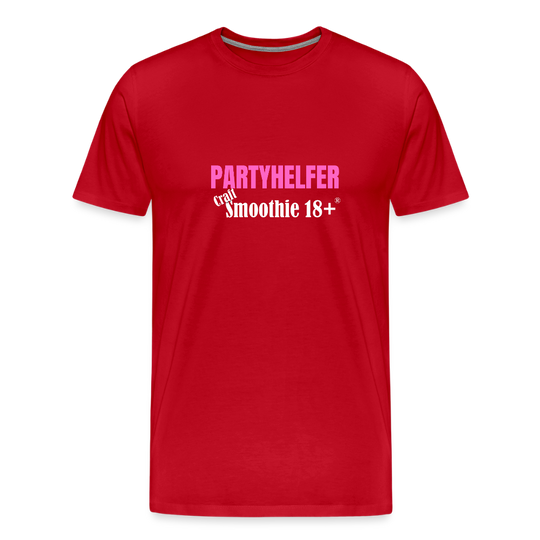 Partyhelfer - Männer Premium T-Shirt - Rot