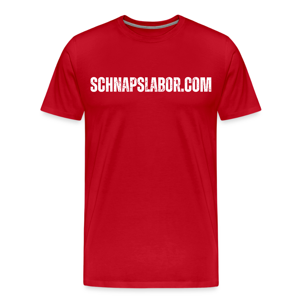 Schnapslabor - Männer Premium T-Shirt - Rot