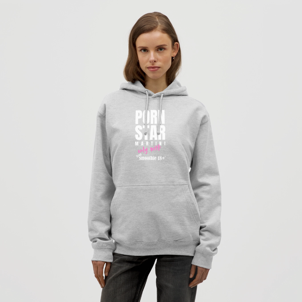 Pornstar Hoodie - "Unisex" - Hellgrau meliert