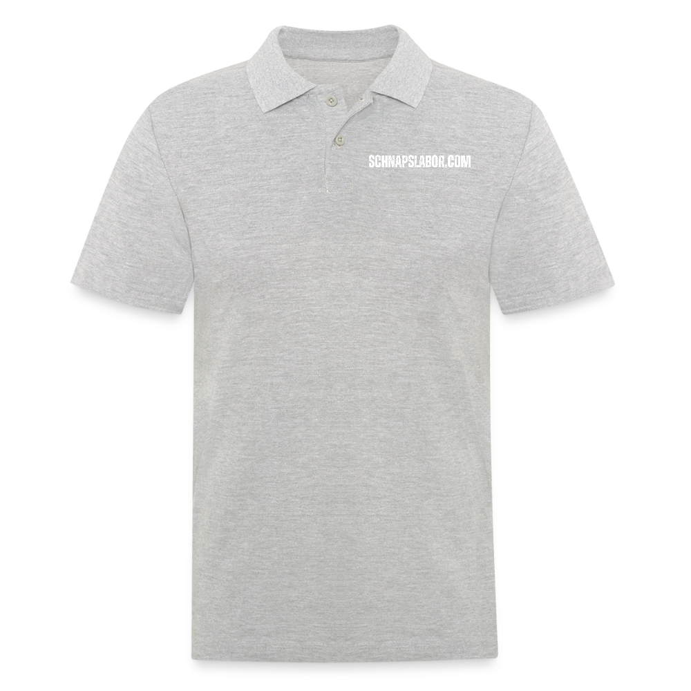 Schnapslabor - Männer Poloshirt - Grau meliert
