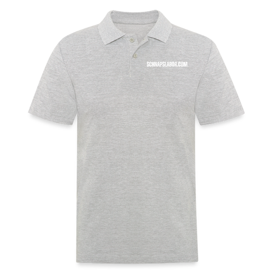 Schnapslabor - Männer Poloshirt - Grau meliert