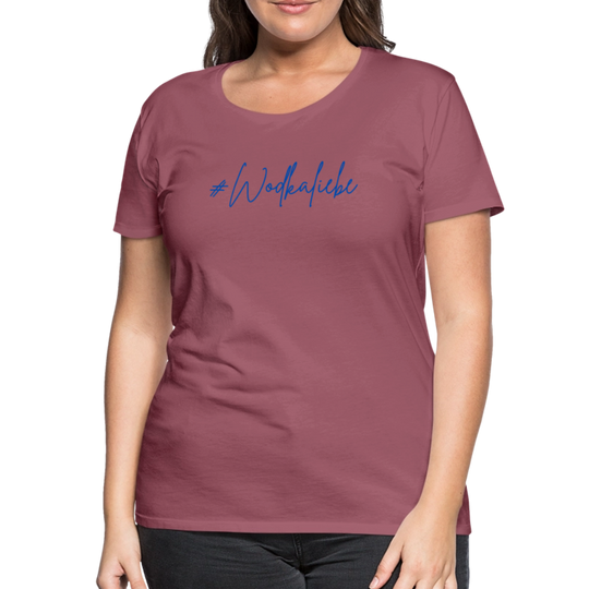 #Wodkaliebe - Frauen Premium T-Shirt - Malve