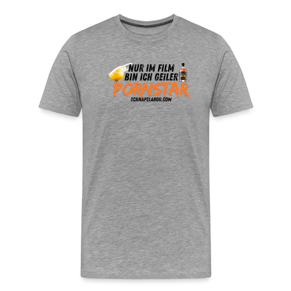 Männer Premium T-Shirt - Grau meliert