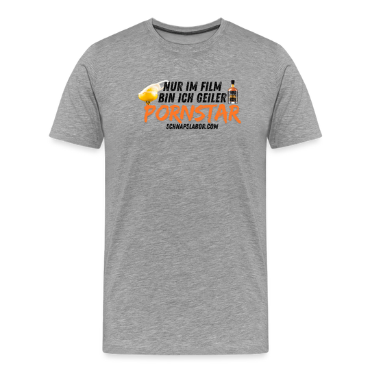 Männer Premium T-Shirt - Grau meliert