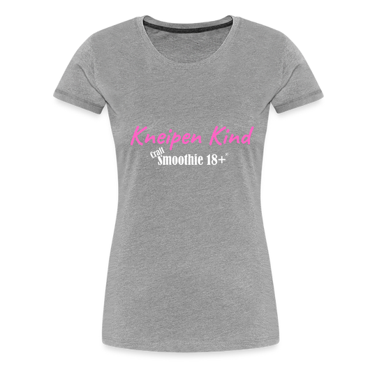 Kneipenkind - Frauen Premium T-Shirt - Grau meliert