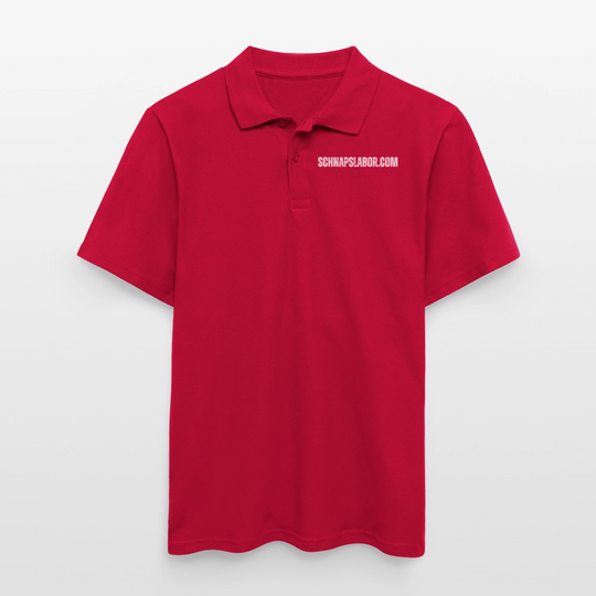 Schnapslabor - Männer Poloshirt - cherry red