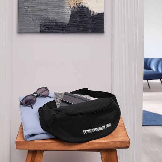 Schnapslabor - Umhänge / Bauchtasche - Schwarz