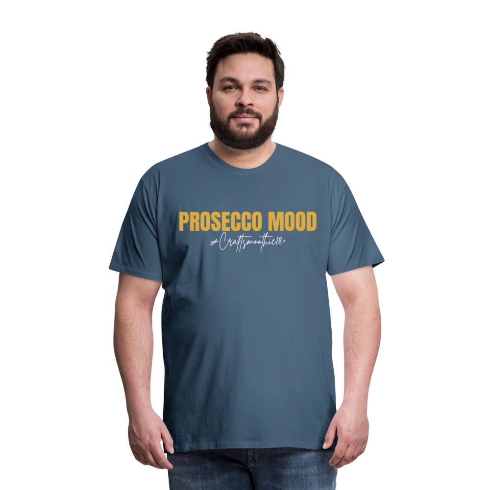 Prosecco Mood - Männer Premium T-Shirt - Blaugrau