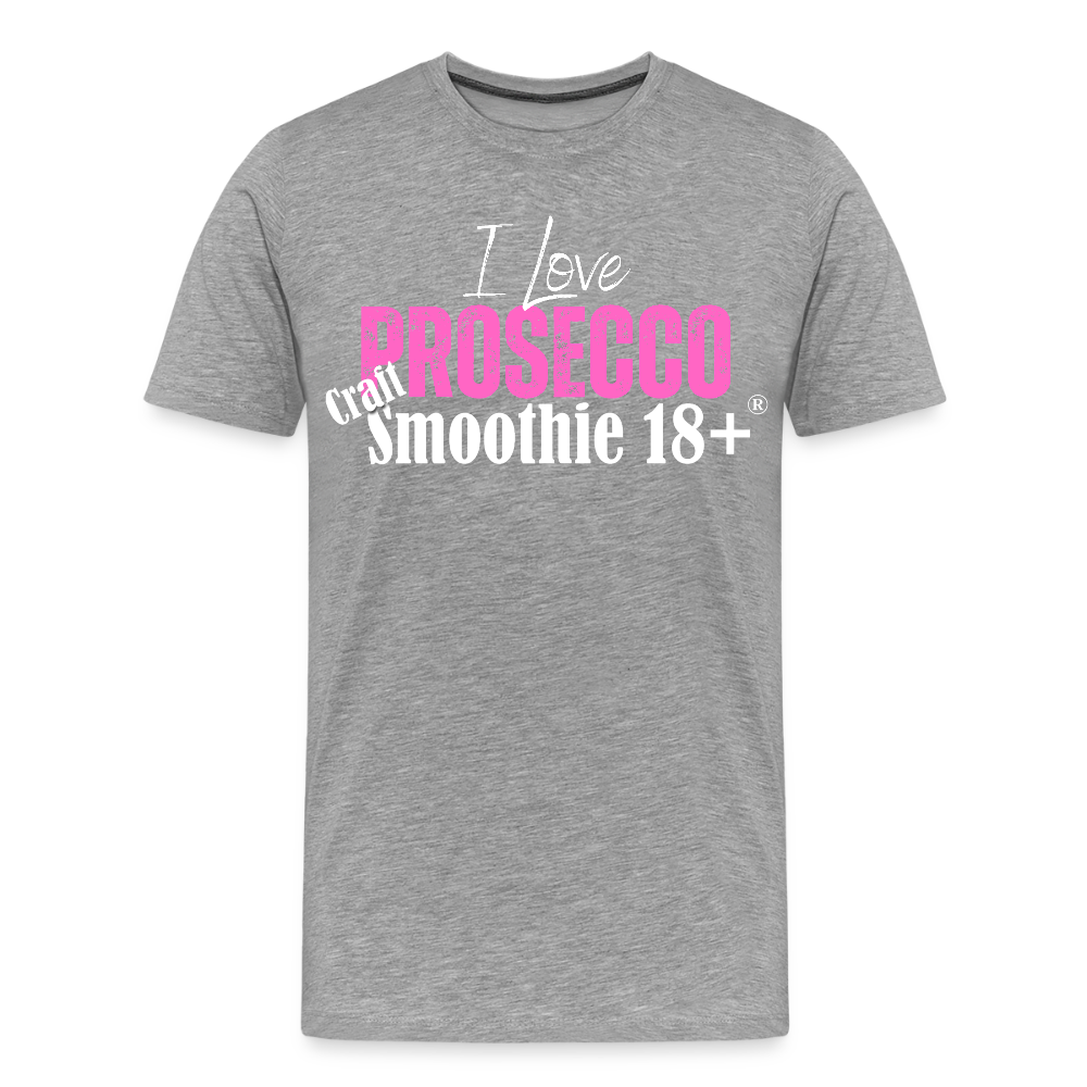 I love Prosecco - Frauen Premium T-Shirt - Grau meliert