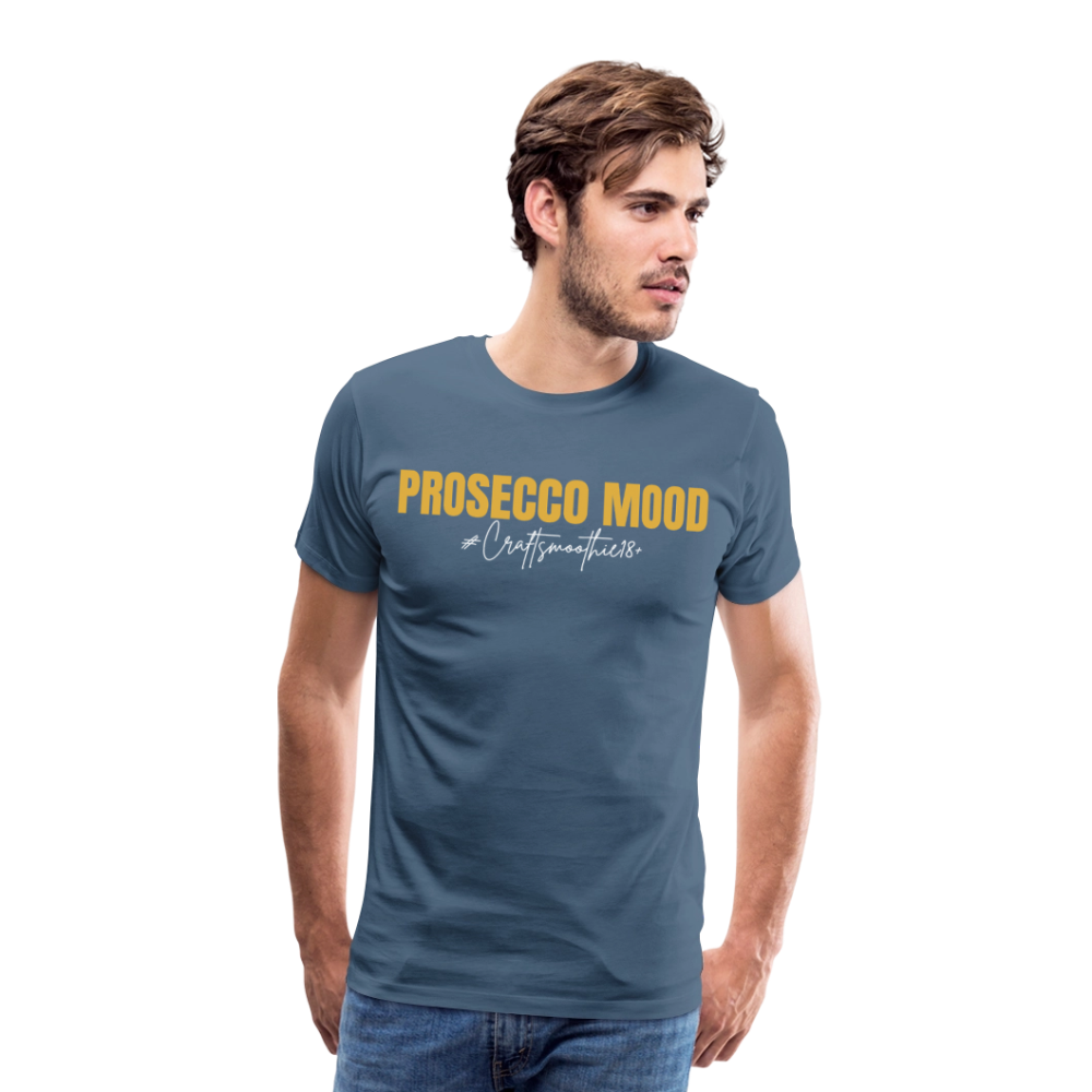 Prosecco Mood - Männer Premium T-Shirt - Blaugrau