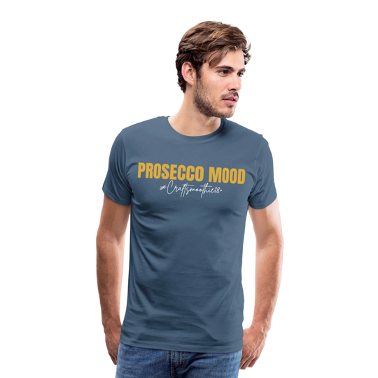 Prosecco Mood - Männer Premium T-Shirt - Blaugrau