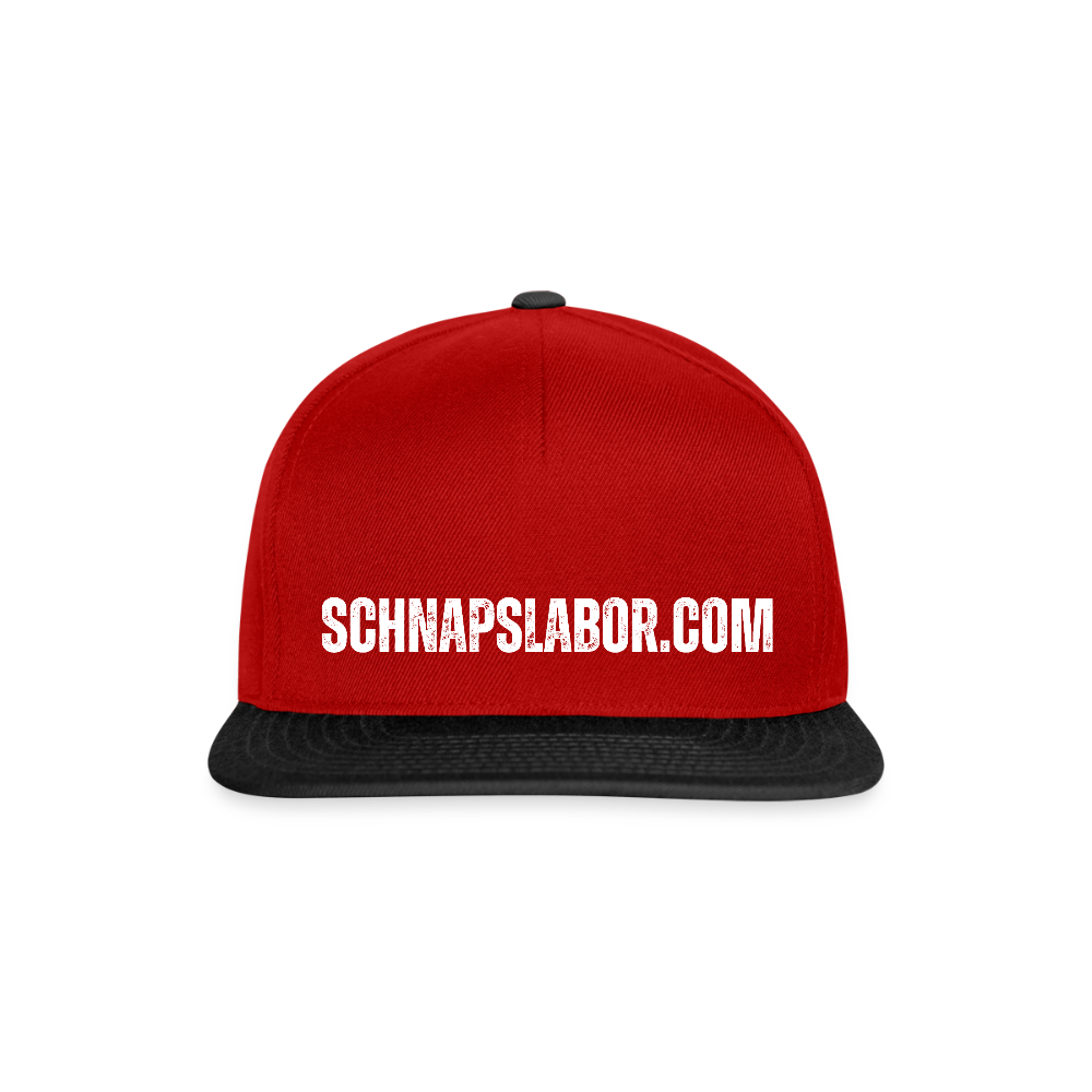 Schnapslabor - Snapback Cap - Rot/Schwarz
